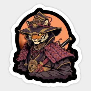 samurai tiger Sticker